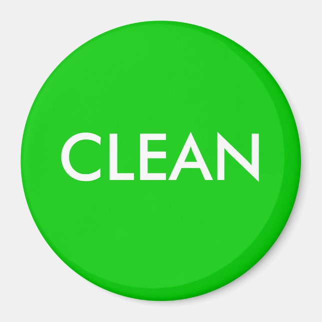 Dish Washer Magnet - CLEAN (Vorne)