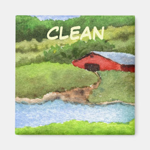 Dish Washer Status Magnet