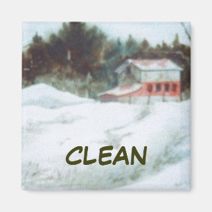 Dish Washer Status Magnet