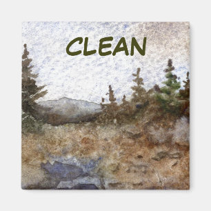 Dish Washer Status Magnet