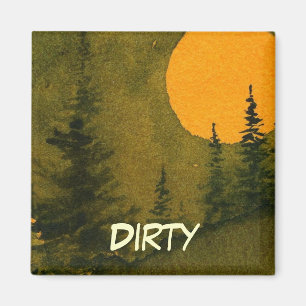 Dish Washer Status Magnet