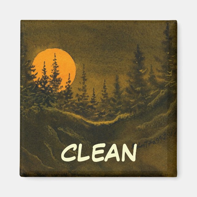 Dish Washer Status Magnet (Vorne)