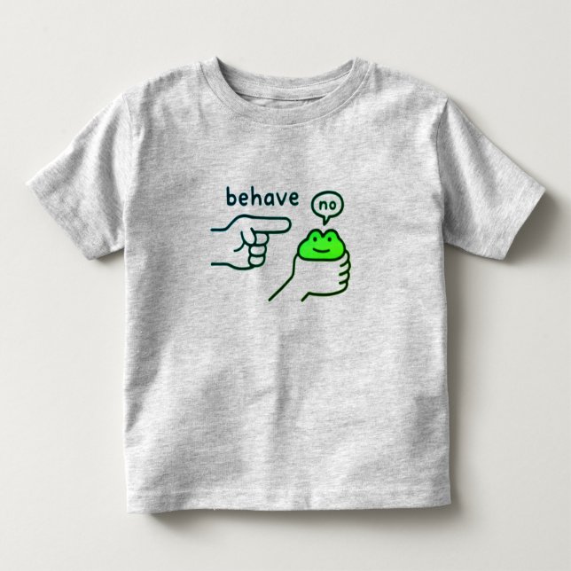 Dishonest Frog Funny Frog Meme Kleinkind T-shirt (Vorderseite)