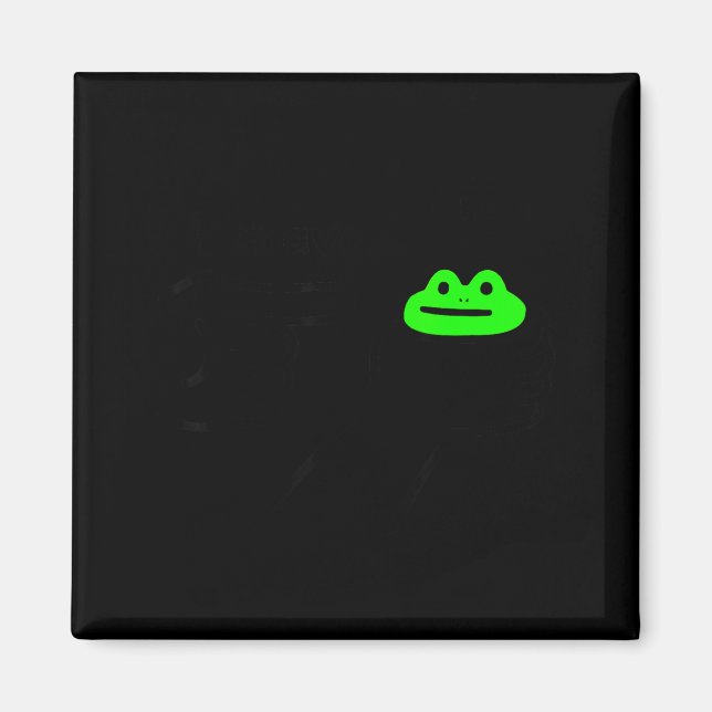 Dishonest Frog Meme Behave No Funny Frog Meme Sayi Magnet (Vorne)