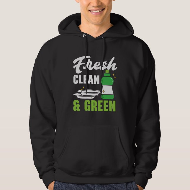 Dishwashing Job Profession Restaurant Employee Dis Hoodie (Vorderseite)