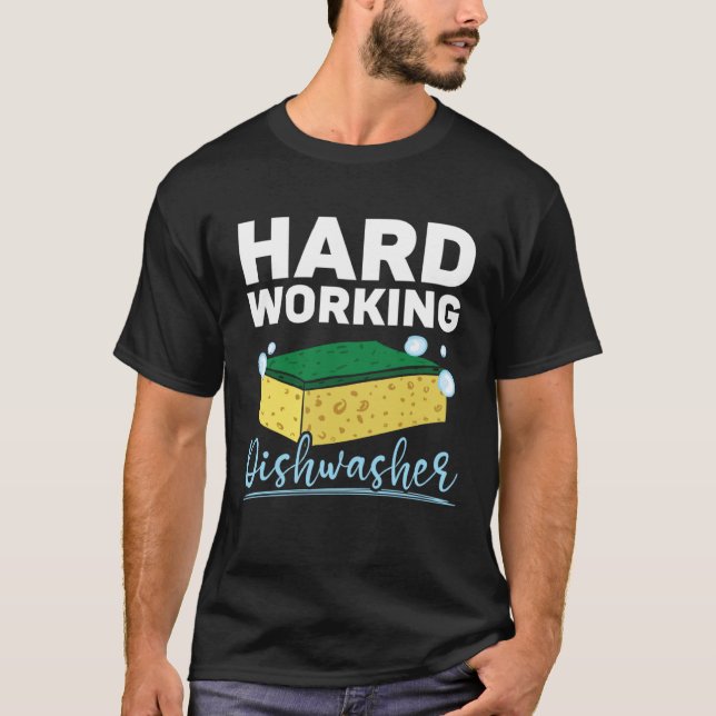 Dishwashing Job Profession Restaurant Employee Dis T-Shirt (Vorderseite)