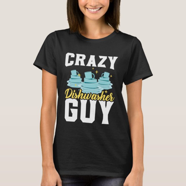 Dishwashing Job Profession Restaurant Employee Dis T-Shirt (Vorderseite)