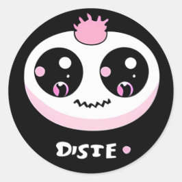 Disie Niedlich Monster Runder Aufkleber