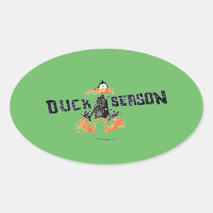 Disintegration DAFFY DUCK™ "Duck Season" Ovaler Aufkleber
