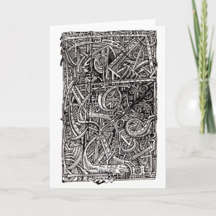 Disjonction, carte de dessin d'encre