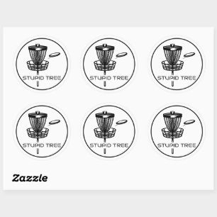 Disk Golf Basket & Disk Stickers