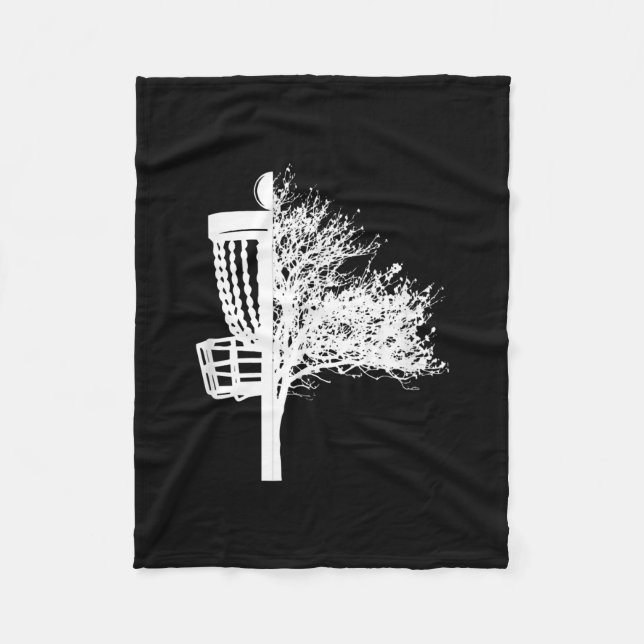 Disk Golf Basket Tree  Fleecedecke (Vorderseite)