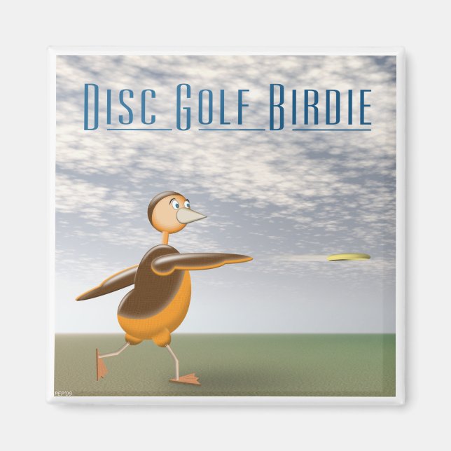 Disk Golf Birdie Magnet (Vorne)