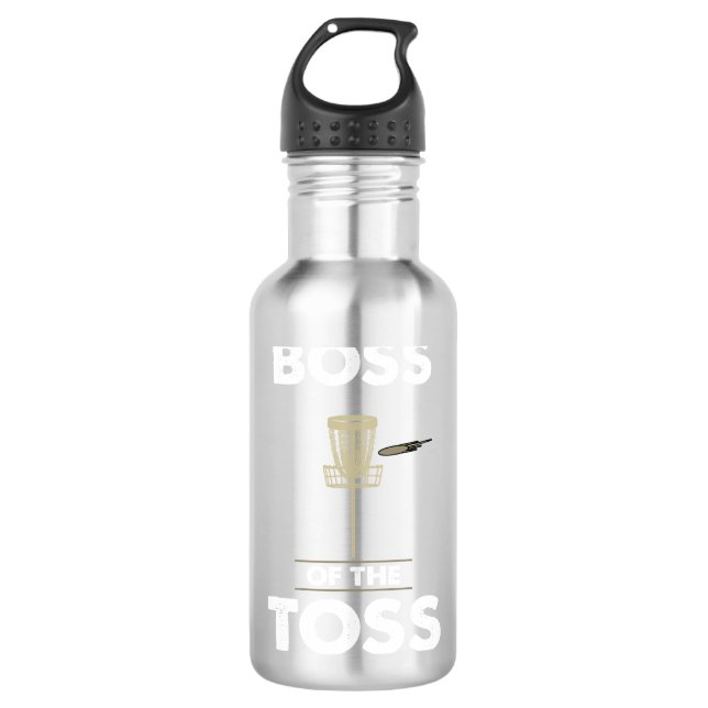 Disk Golf - Boss of the Toss Edelstahlflasche (Vorderseite)