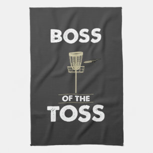 Disk Golf - Boss of the Toss Geschirrtuch