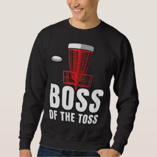 Disk Golf Boss Toss Funny Frisbee Vintages Geschen Sweatshirt