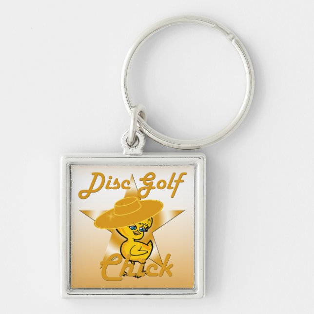 Disk Golf Chick #10 Schlüsselanhänger (Vorne)