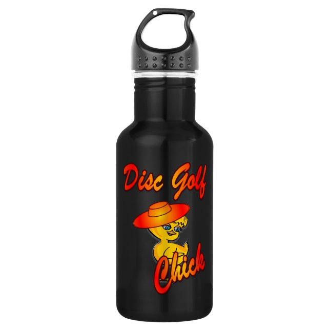 Disk Golf Chick #5 Trinkflasche (Vorderseite)