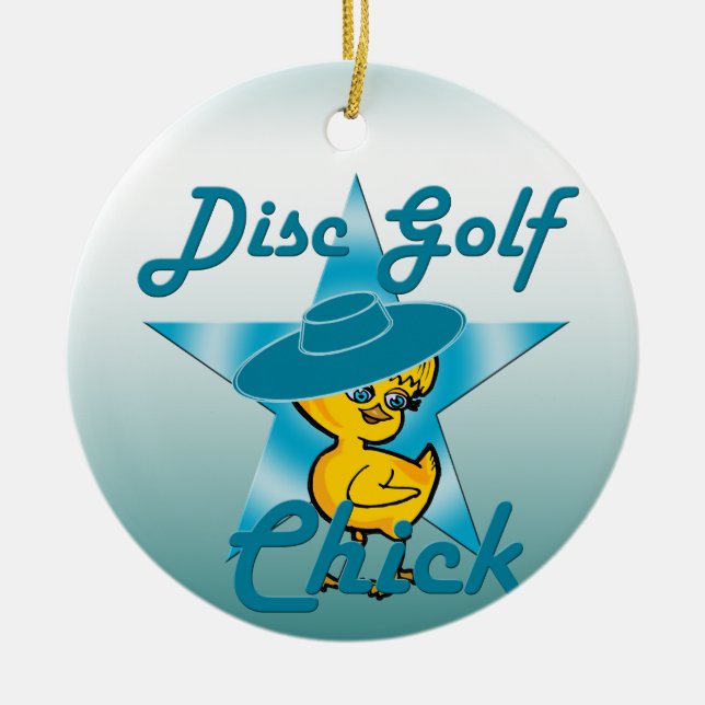 Disk Golf Chick #7 Keramikornament (Vorne)