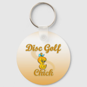 Disk Golf Chick Schlüsselanhänger