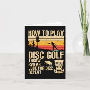Disk Golf Design für Damen Golfer Disc Go Karte