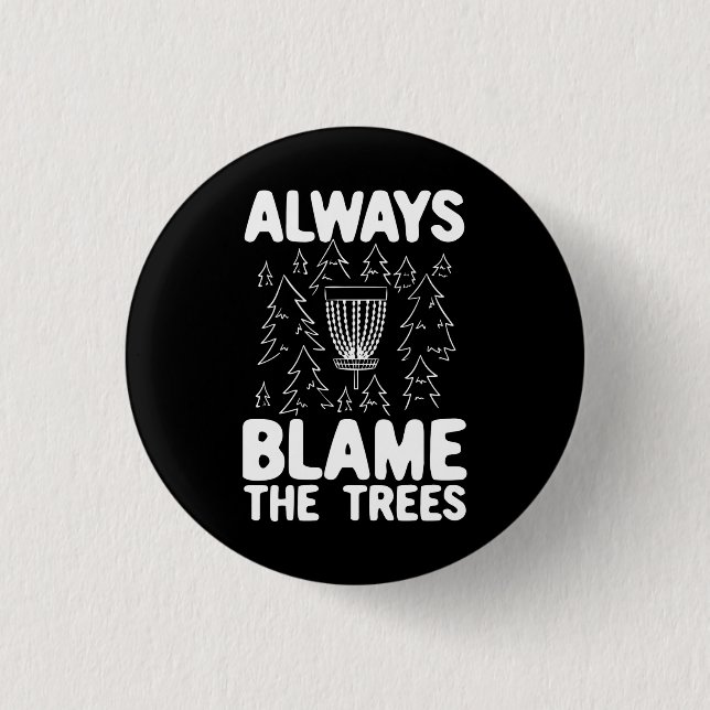 Disk Golf Disk Basket-Geschenk Button (Vorderseite)