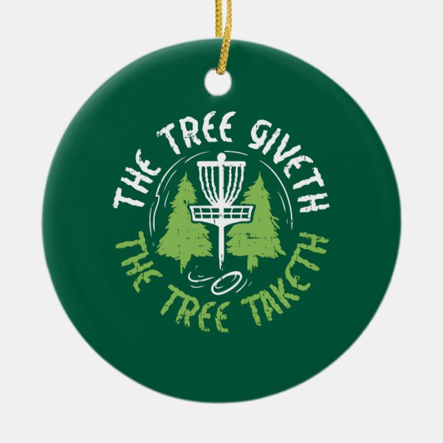 Disk Golf Disk Disk Golf Player Geschenk Keramik Ornament (Vorne)