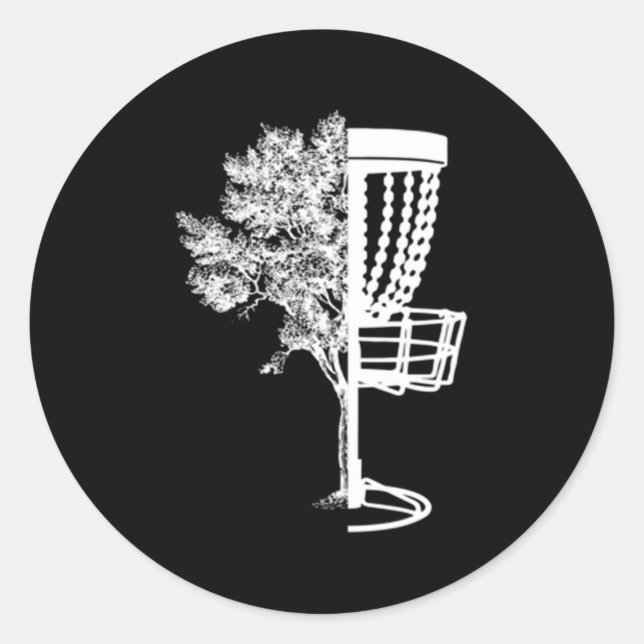 Disk Golf Disk Runder Aufkleber (Vorderseite)