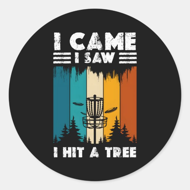 Disk Golf Disk Runder Aufkleber (Vorderseite)