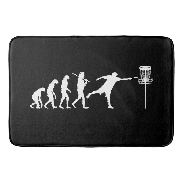 Disk Golf Evolution Disk Golf Geschenke Badematte (Vorderseite)
