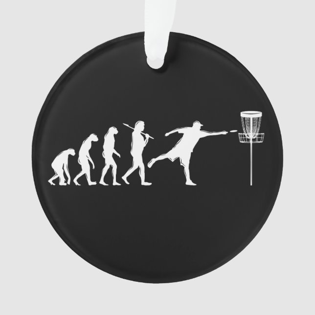 Disk Golf Evolution Disk Golf Geschenke Ornament (Vorderseite)