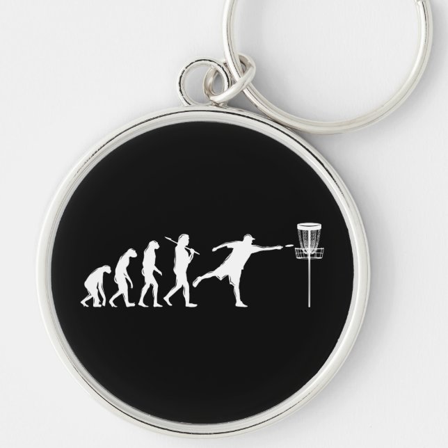 Disk Golf Evolution Disk Golf Geschenke Schlüsselanhänger (Vorne)