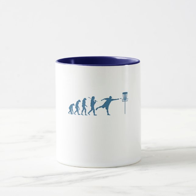 Disk Golf Evolution - Fun Gift for Disk Golfer Tasse (Zentrum)