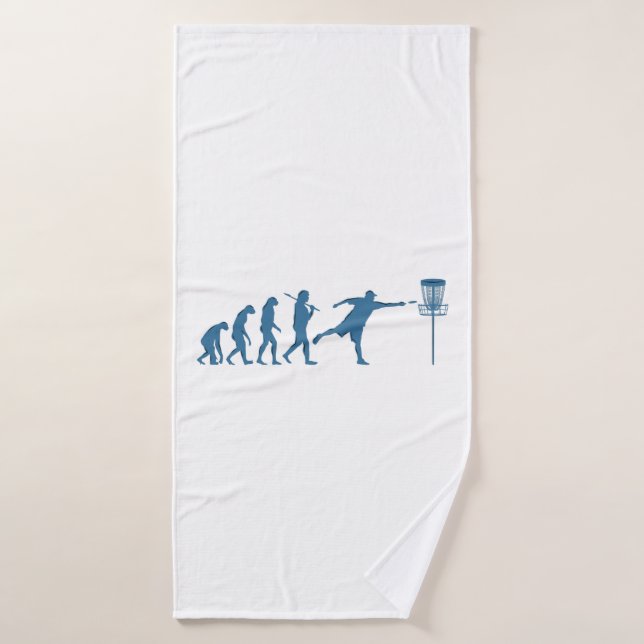 Disk Golf Evolution - Un cadeau amusant pour Disk  (Serviette de bain)