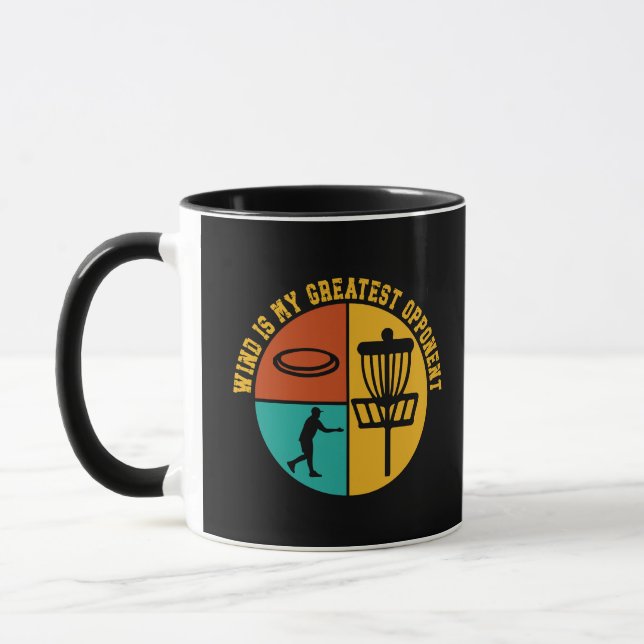 Disk Golf Funny Design Retro Disk Golf Tasse (Links)