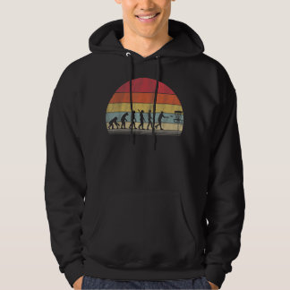 Disk Golf Geschenk Retro Evolution Disc Golf Hoodie