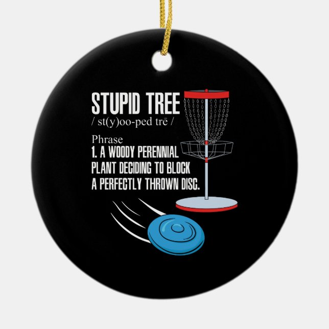 Disk Golf Geschenke Keramik Ornament (Vorne)