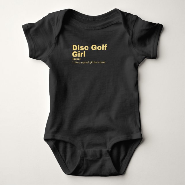 Disk Golf Girl - Disk Golf Baby Strampler (Vorderseite)
