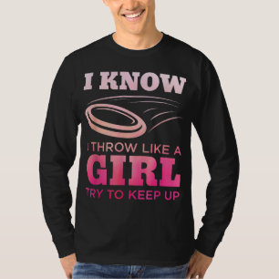 Disk Golf Girl Funny Disc Golfspielen Lover Player T-Shirt