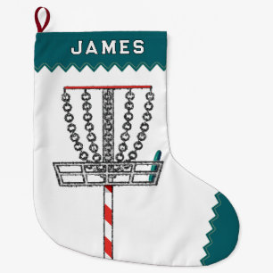 Disk Golf Holiday Geschenk Großer Weihnachtsstrumpf