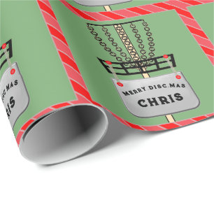 Disk Golf Holiday Geschenkpapier