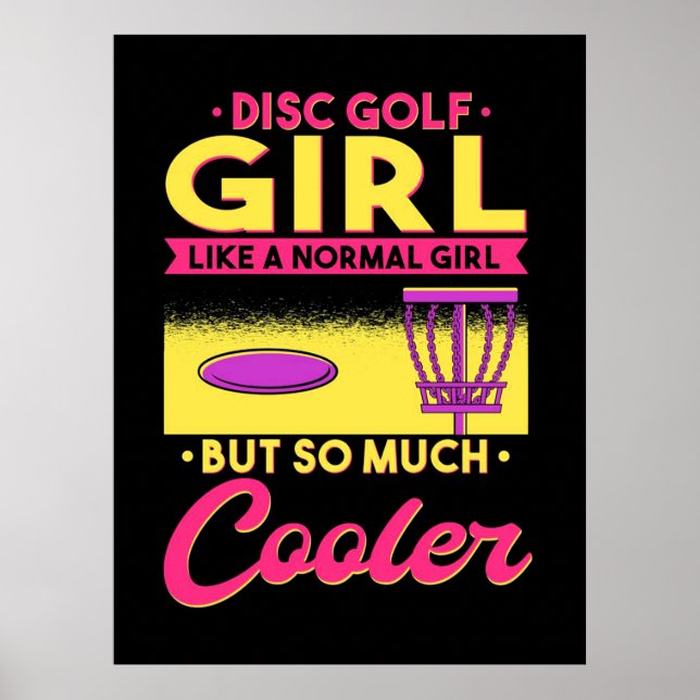 Disk Golf ist Cool Poster (Vorne)