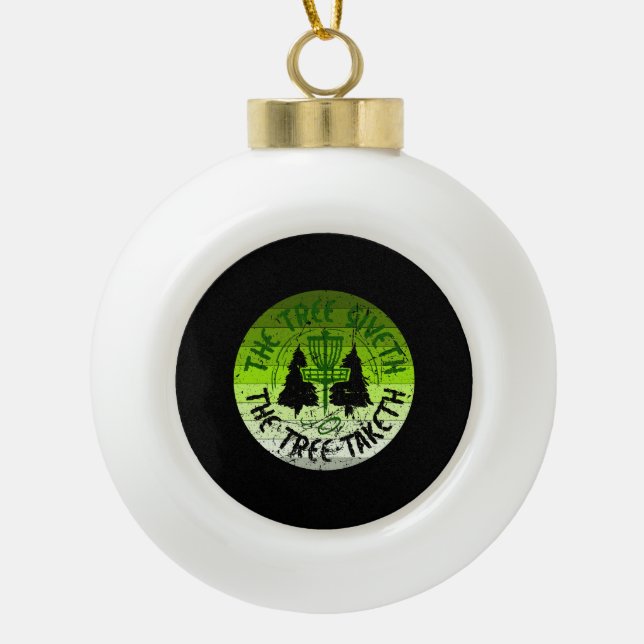 Disk Golf Keramik Kugel-Ornament (Vorderseite)