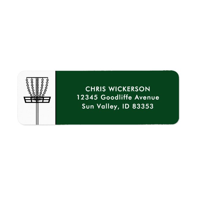 Disk Golf Label (Vorne)