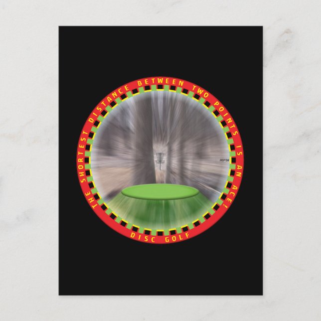 Disk Golf Logic #2 Postkarte (Vorderseite)