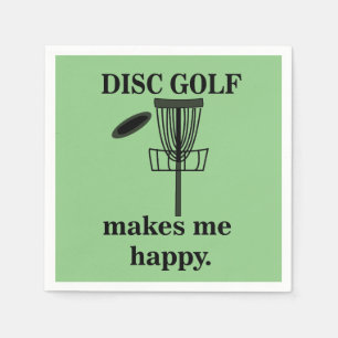 Disk Golf macht mich glücklich, Disk Golf Party Serviette