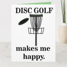 Disk Golf macht mich glücklich Golf Gruß