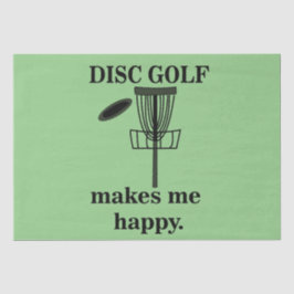 Disk Golf macht mich glücklich Golf Seidenpapier