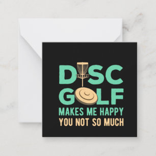 Disk Golf macht mich glücklich Mitteilungskarte