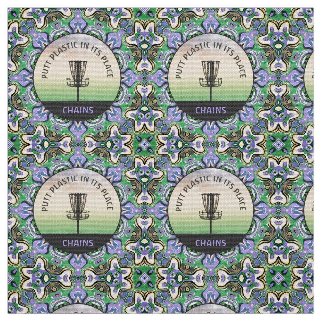 Disk Golf Mandala Stoff (Muster)